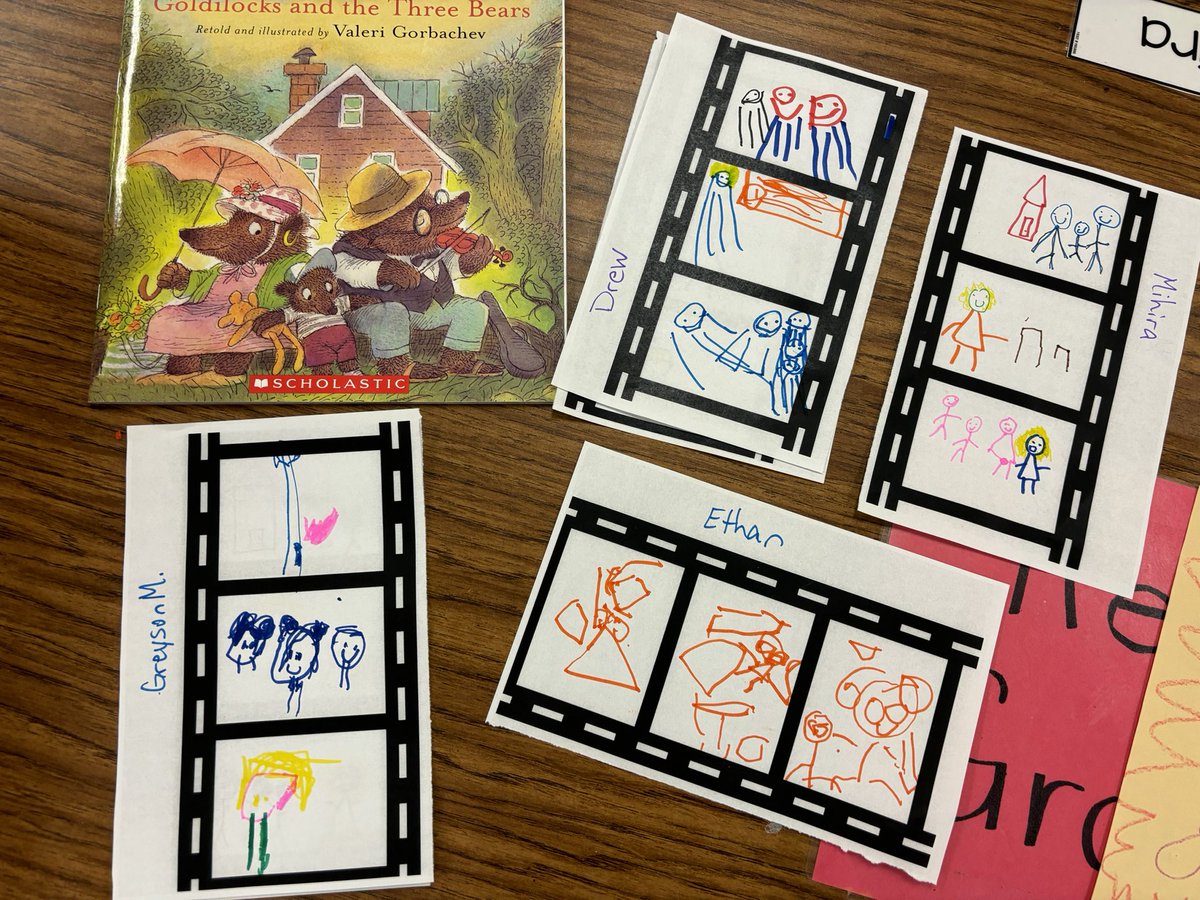 🤩 @BBOwenES #PreK is practicing retelling stories with a beginning, middle & end in multiple ways by reading stories together, experiencing purposeful sensory play, practicing oral language & drawing & writing. #lisdpk #oneLISD #PKOMW #ecechat @ScholasticEdu