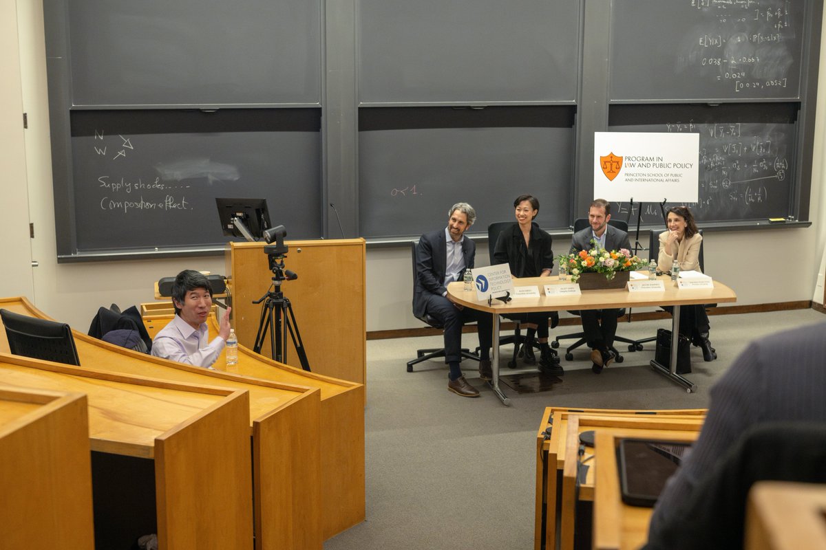 P*LAW and @PrincetonCITP hosted @AlexanderAbdo, Jacob Shapiro, and Juliet Shen last week to discuss the coming revolution in law and social media.