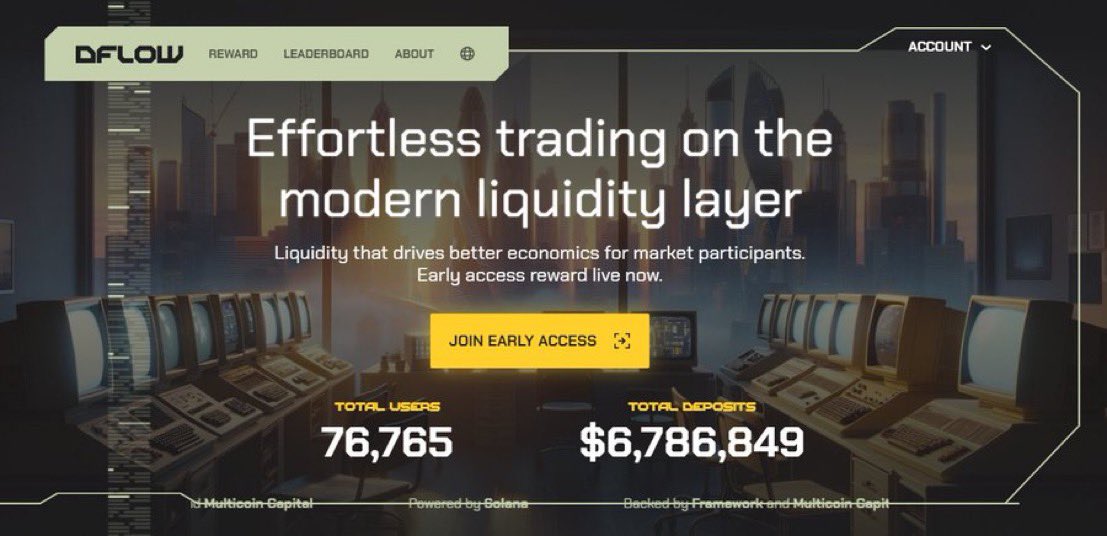 btcabi's tweet image. SELAMLAR DOSTLAR DİĞER  #Airdrop’ları kaçırdık bunu kaçırmayalım 🙌

$7.5M yatırım alan DFLOW erken aşamada katıldım.

Henüz 60-70k kullanıcısı var. XP toplamak için fırsat var.

1⃣ Linke gidip mail &apos; JOIN EARLY ACCESS&apos; deyip mail adresimizi giriyoruz. Şifre belirliyoruz…