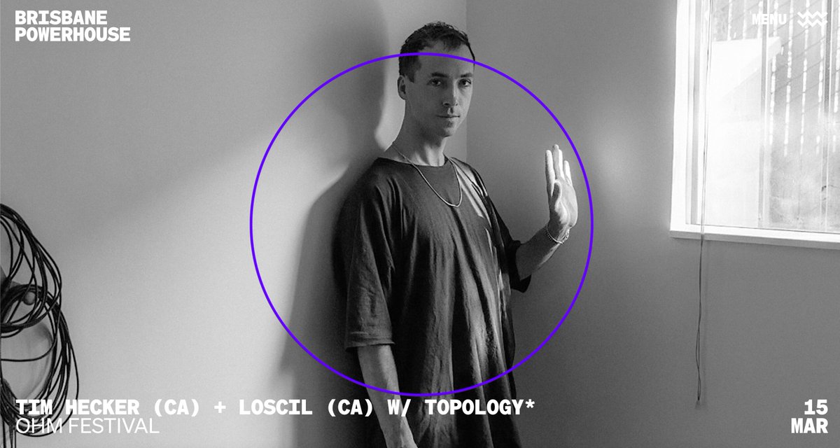 BNE! looking forward to this special show at @Bris_Powerhouse Mar15 - unveiling some works in progress with the help of the inimitable ensemble, Topology & reunited on a bill with my pal, the juggernaut, @tim_hecker I hope you can join. tix & info tinyurl.com/3ec4vy62