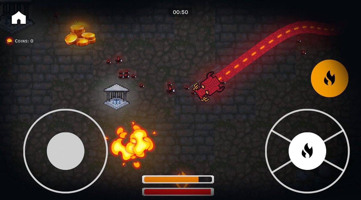 I'm more than happy to introduce Dragon Temples where you defend your treasures as a dragon!

levimakesgames.itch.io/dragontemples

Have a nice day!