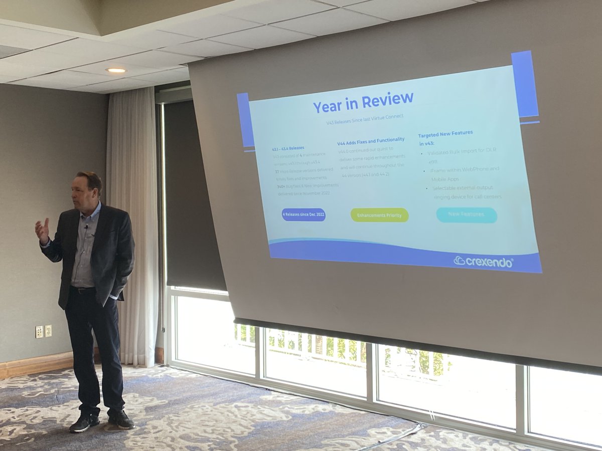 netsapiens's tweet image. Today our CRO @JonBrinton discussed the latest #CloudComm trends along with Crexendo®’s roadmap at #ViirtueConnect. 
 
#Crexendo #MSP #UCaaS #CCaaS #PoweredByNetSapiens $CXDO