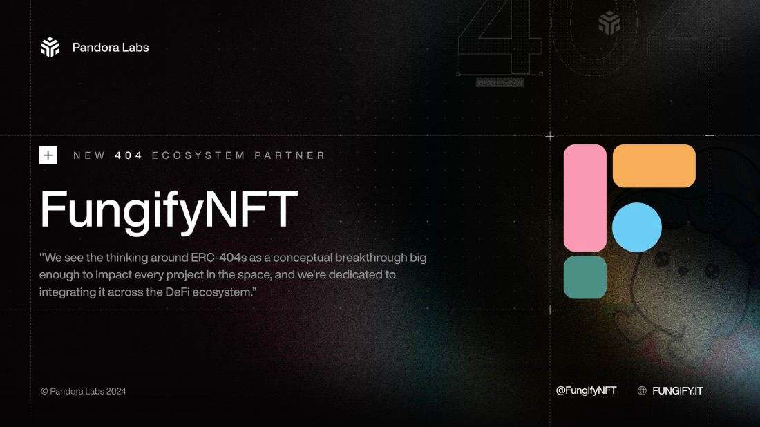 We like the fung. Excited to welcome <a href="/FungifyNFT/">Fungify {🍄}</a> into the 404 ecosystem!

We've got some exciting things lined up with them :)