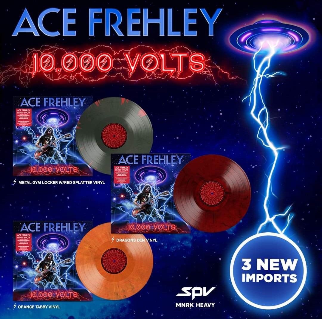 'Cause #theSpaceman doesn't
like to see his fans go away
empty handed... more new vinyl!
European imports available now!
#MNRKHEAVY @ace_frehley
