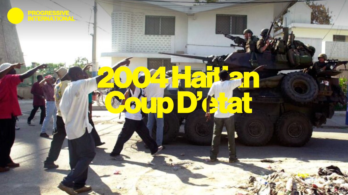 Twenty years ago today, Haiti’s first democratically-elected president, Jean-Bertrand Aristide, was removed from power and forced into exile by French and US soldiers in the presence of the US ambassador.