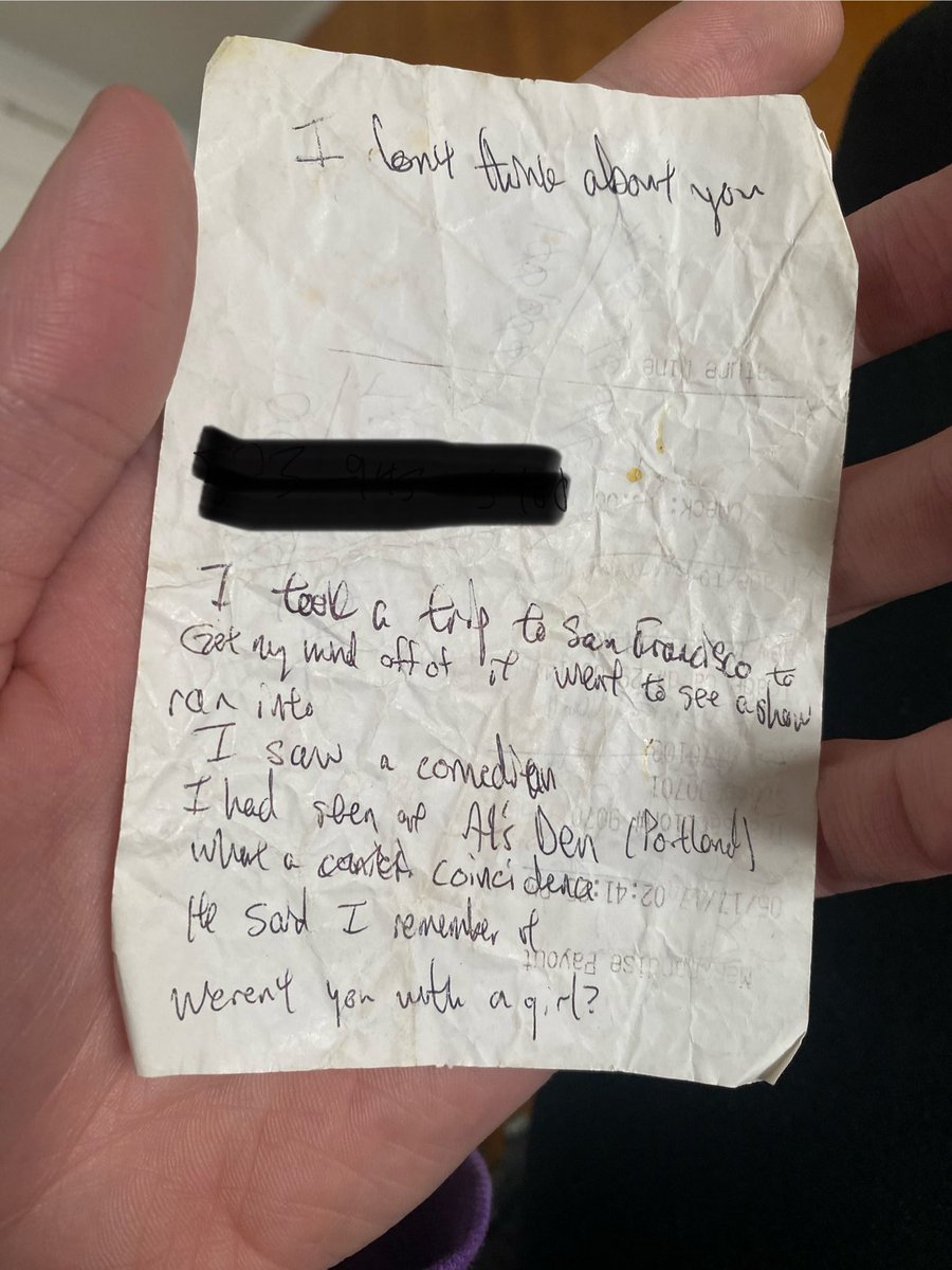 evanknapp's tweet photo. My posts don’t get shown to people on here anymore but I just had my first song hit 300k streams on Spotify, here’s the original receipt that I wrote the 3rd verse on in 2017 https://t.co/XaDUxvAmmk