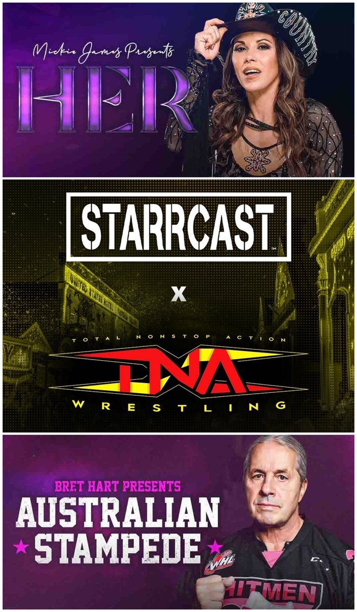 TNA is returning to Australia in April as part of Starrcast.
TNA Championships will be defended at #HER (April 12) and #AustralianStampede (April 13). 🙌🙌

#TNAWrestling #TNAiMPACT