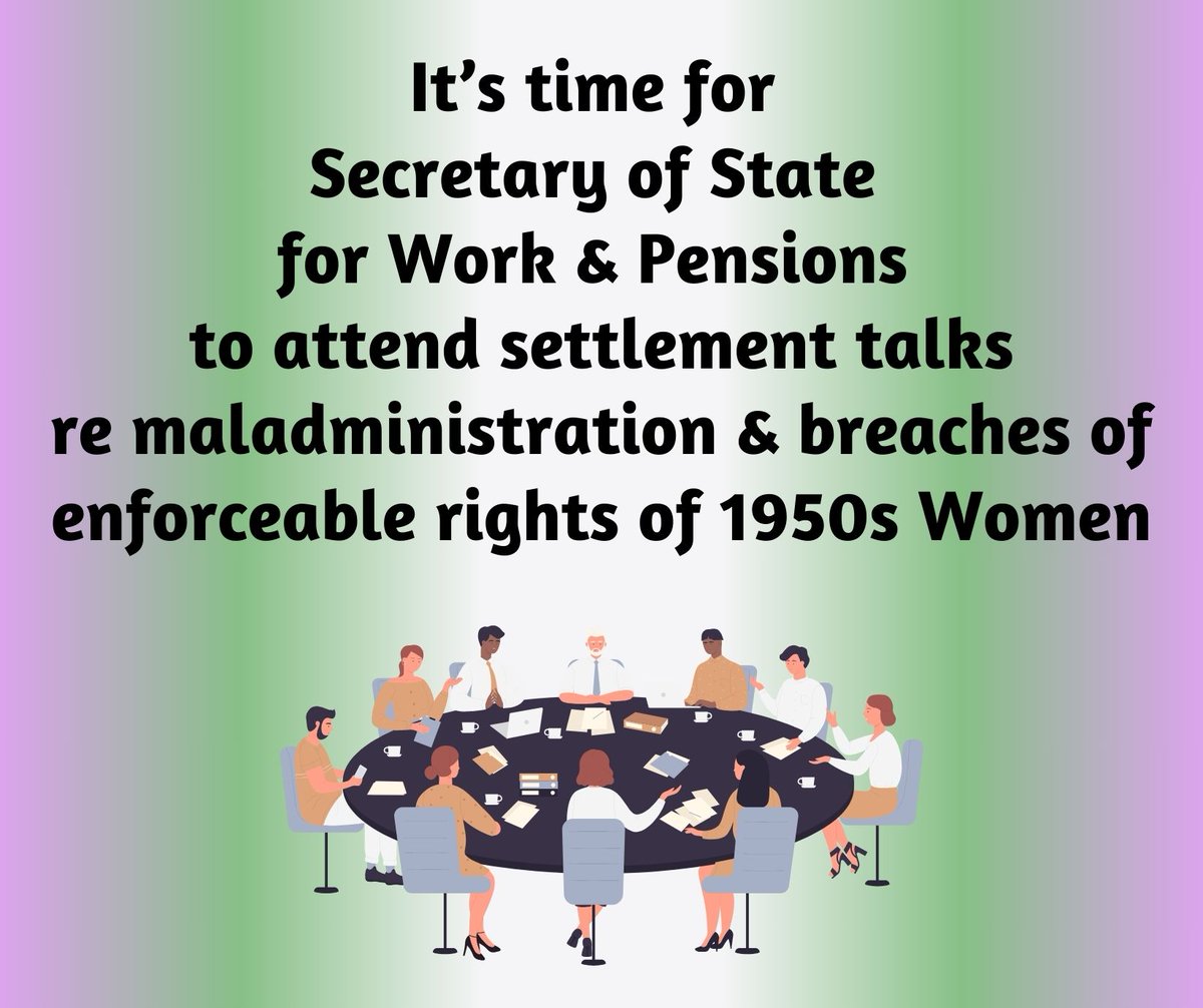 @WASPI_Campaign It's time for SSWP to talk #FairAndFastCompensation for #50sWomen