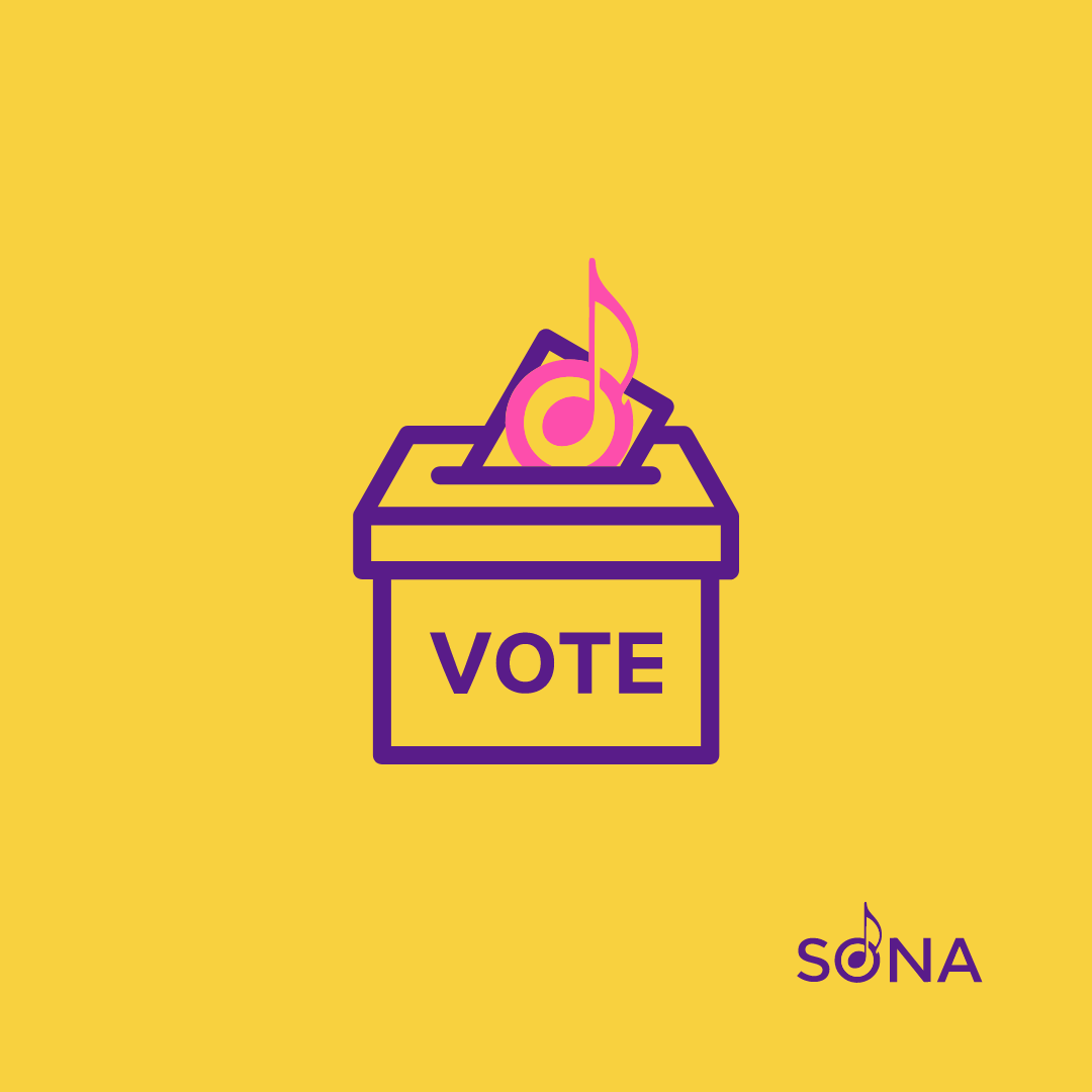 Are you registered to vote? Super Tuesday is next week, March 5, and the Presidential primary elections will be held in several states. Whoever or whatever you vote for, make sure you’re voting #songwritersfirst. Let’s put our collective voices to action! #gotv #vote #wearesona