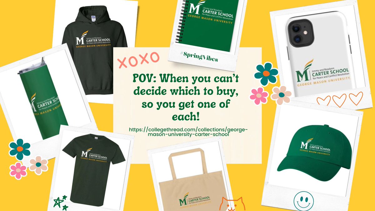 GMUCarterSchool's tweet photo. 🌸Who says you have to choose? Explore our online store for a convenient and stress-free shopping experience!

 🔗 https://t.co/UBJGwSOdQk

#MasonNation #GMUCarterSchool #CollegeThread #GMUPatriots #SpringVibes https://t.co/LeuLoDOEii