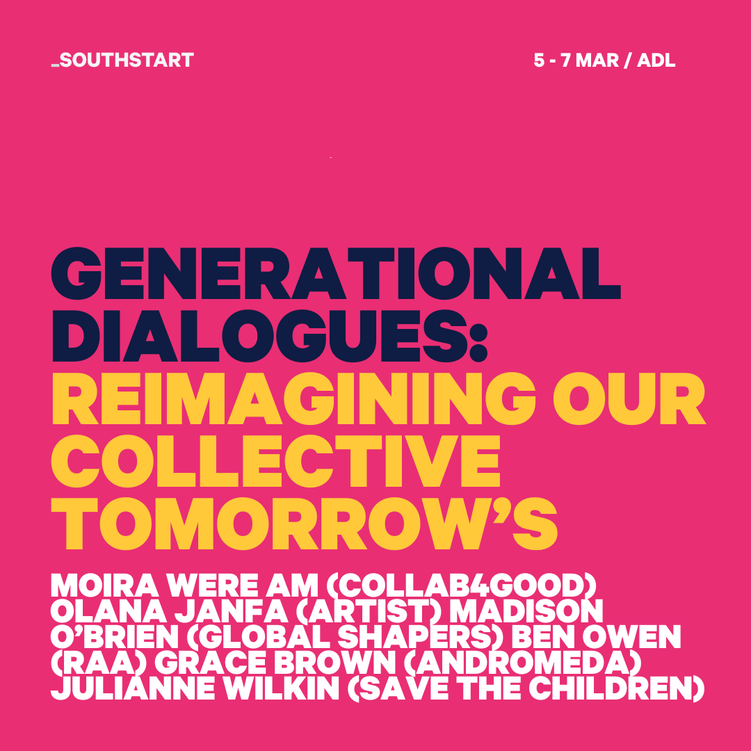 Join us at VILLAGE (6 March) to challenge the very notion of 'society' as we know it - and break down assumptions that hide behind the generational layers. Tix 👉 bit.ly/3MSxeQe