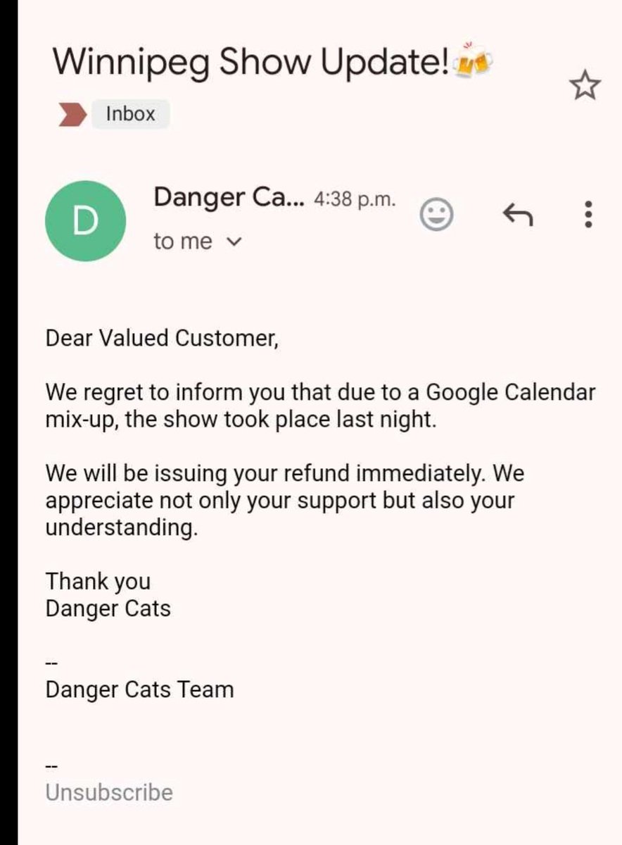 The Danger Cats canceled 🤔