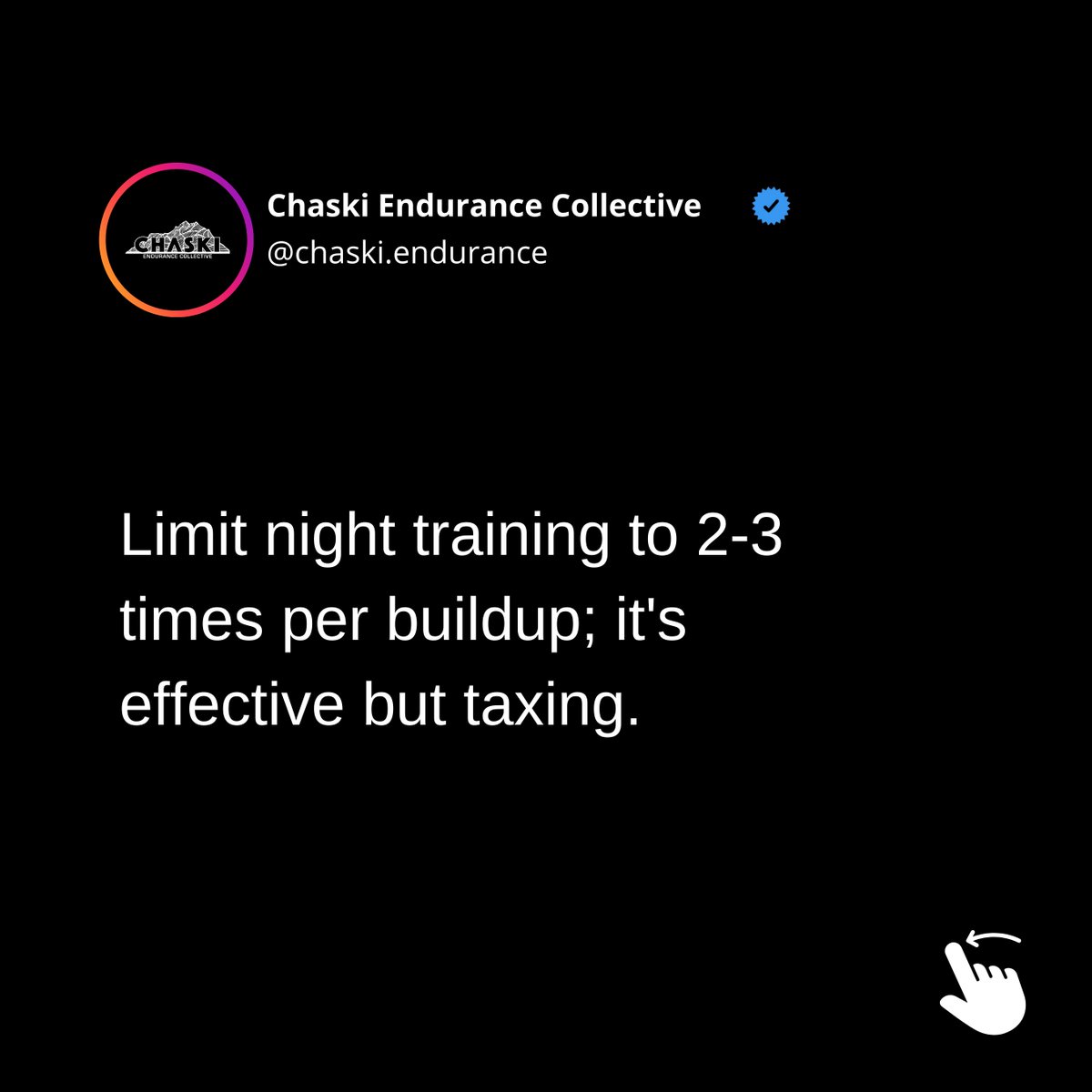 chaskiendurance's tweet image. Unlock ultramarathon success with night training.✨ Like, Comment, or DM 🌙 to us to learn why it’s a game-changer (and how to do it right). #UltraMarathonTips #NightTraining #RunSmarter