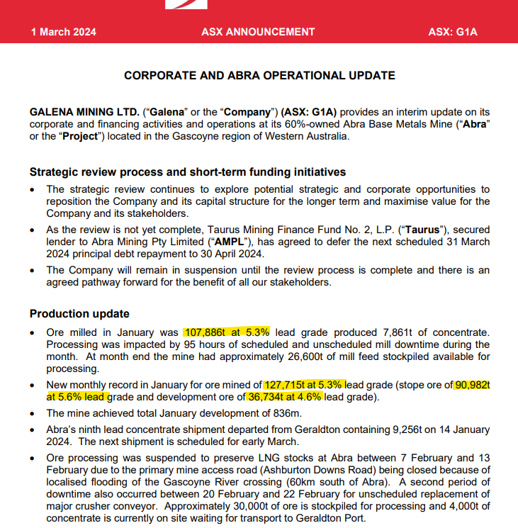 respeculator's tweet photo. Reminder that the #G1A feasibility study for Abra had them pulling out ~8% lead... profit margin was probably 1-2% lead..
Still only mining ~5% pb.. seen this story a few times 💀 https://t.co/YdWMihGT4a