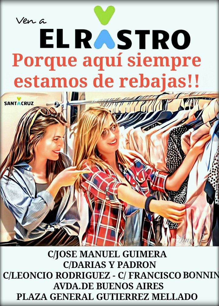 elrastrosc's tweet photo. @SocDesarrollo @MercadoLaRecova Y los domingos,de 09:00 a 15:00, no dejes de visitar El Rastro, junto a La Rambla Azul! https://t.co/IHZKa83Vzi