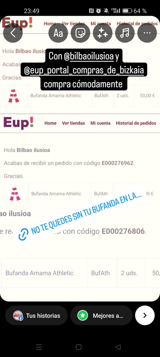 Tenemos disponible la Bufanda Amama eup.eus/es/moda-y-comp… #CopaDelRey #AthleticClub #sanmames