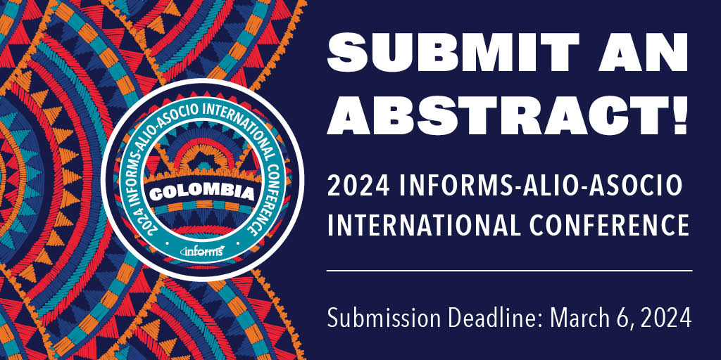 2024 INFORMS/ALIO/ASOCIO International Conference – Call for Papers dlvr.it/T3RkVY