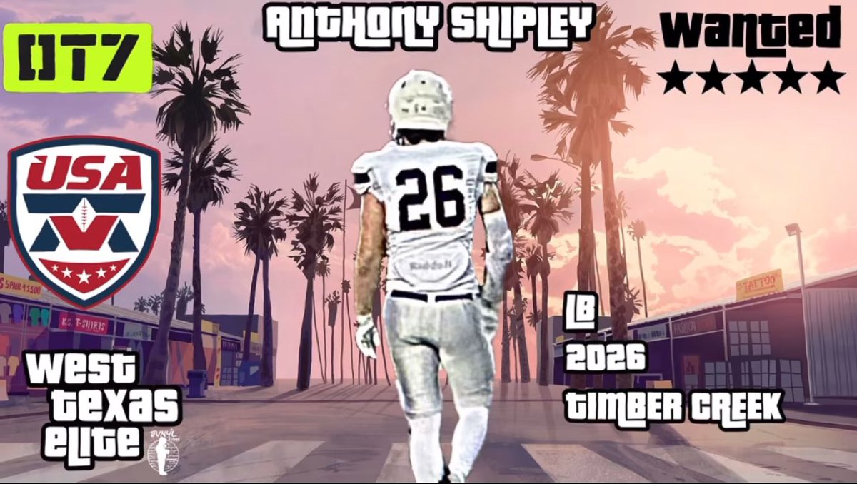 Anthony Shipley (@anthonyshipley0) on Twitter photo Blessed to compete in OT7 Golden ticket <a href="/ScottRapp17/">Scott Rapp</a> <a href="/TexasElite7v7/">Da Elite Crew (DEC)</a> <a href="/JVNYLFILMS/">JVNYL FILMS</a> <a href="/undrabigbabydra/">Undra Hendrix II</a> Blessed to compete in OT7 Golden ticket <a href="/ScottRapp17/">Scott Rapp</a> <a href="/TexasElite7v7/">Da Elite Crew (DEC)</a> <a href="/JVNYLFILMS/">JVNYL FILMS</a> <a href="/undrabigbabydra/">Undra Hendrix II</a>