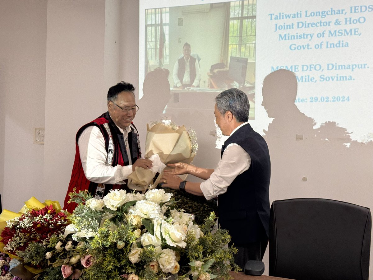 BAN president @lmjamir felicitating Jt. Director, MSME Taliwati Longchar during his retirement party in Dimapur on 29 Feb. A down to earth and approachable officer, Mr Tali was instrumental in signing of MoU between BAN & Ministry of MSME. BAN wishes him a happy retired life.