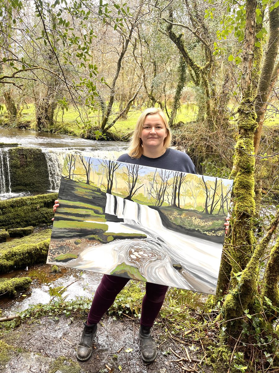 Proud to have my Fowleys falls painting hanging in the @organiccentreie in rossinver what a great place @deric_tv @barrabest @WeatherCee @LovelyLeitrimIE @leitrimtourism @leitrimdevco @SMcCurdyArt @mooney_daw @tomgilroy33 @ECMFCM @jemma_dolan @Bigpaddy2