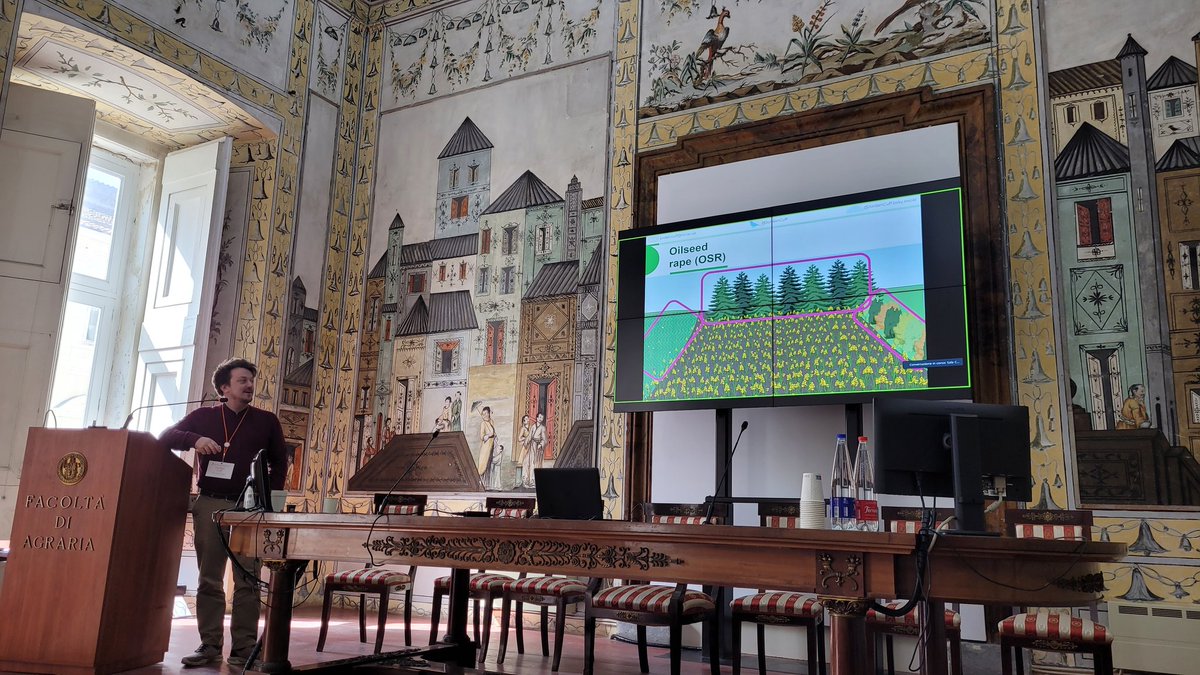 SamCook_IPM's tweet image. A pleasure to introduce @JordanCuff  who gave a brilliantly clear &amp;amp; beautifully illustrated talk on merging data from observational surveys and molecular data into ecological networks, and how this can assess ecosystem services across agricultural habitats. Insects love #OSR!