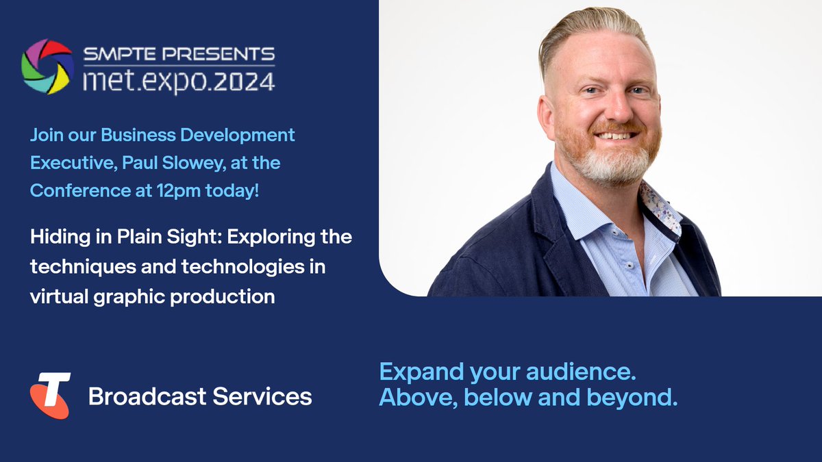 Go and see our Bus Dev Exec, Paul Slowey, moderate a panel on the use of Virtual Graphics…happening in 60 mins! If you have ❓❓❓ off the back of the panel, then head over to our stand 83 + 84 to get them answered! #metexpo24