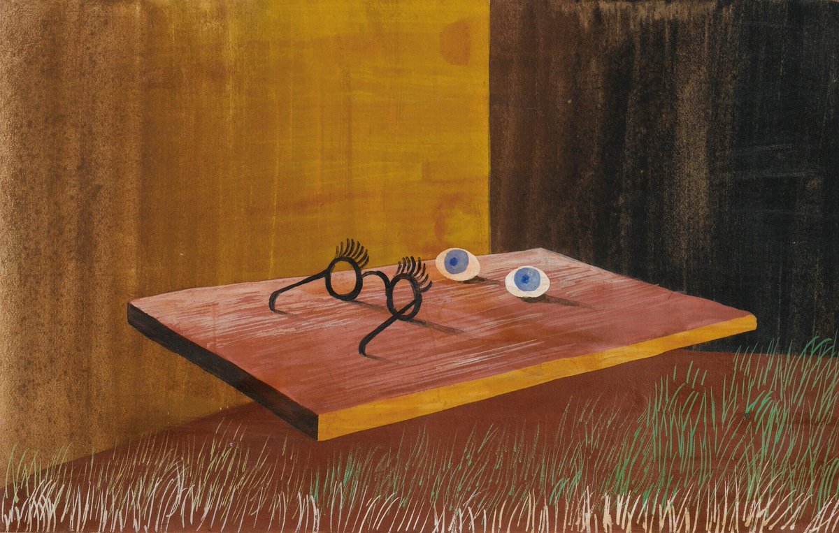 Remedios Varo, 
Ojos sobre la mesa (1935)