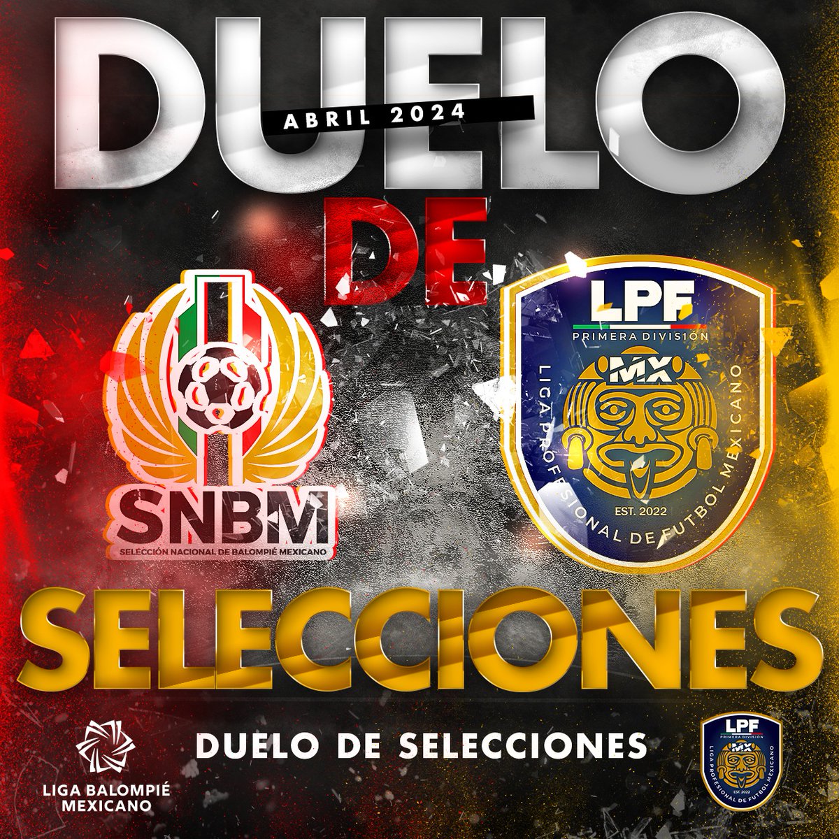 Rumbo a Kurdistán, nuestra Selección Nacional de Balompié Mexicano se enfrentará a la Selección de la LPF, el día 20 de abril.
En un encuentro de preparación, y exhibición representando al balompié mexicano.

#LaEvoluciónDeLaPasión #BalompiéMexicano #ANBM #SNBM #PorAmorAlBalompié