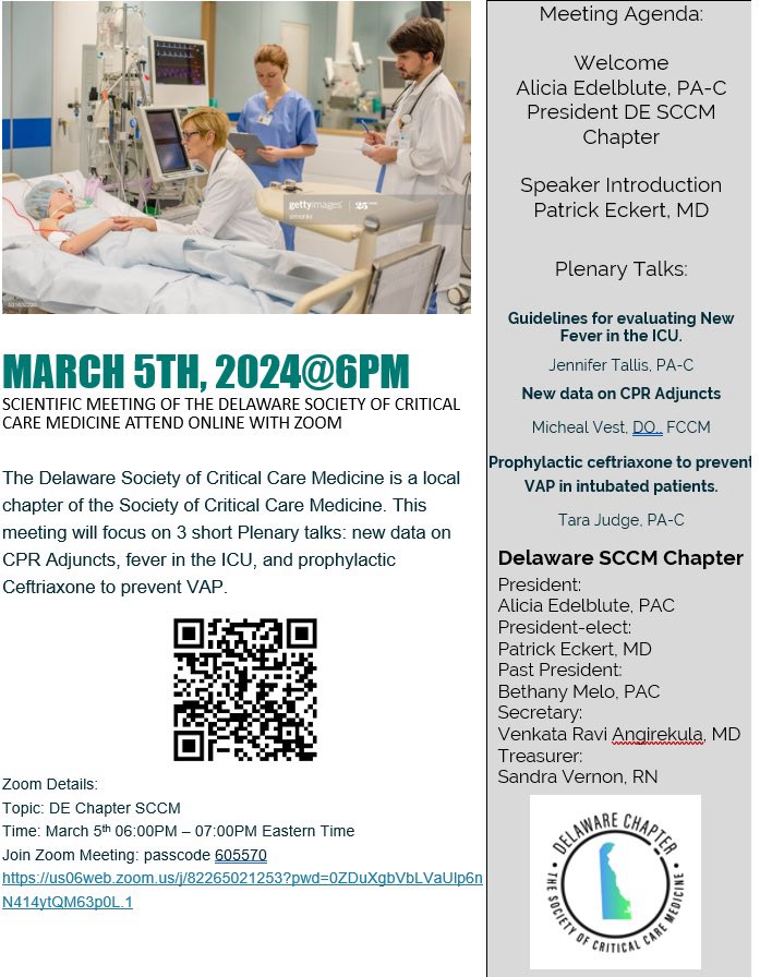 SCCM Delaware Chapter tweet media