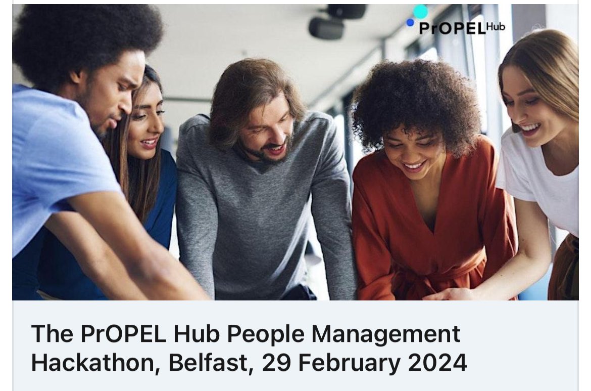 Our @ESRC @PrOPEL_Hub team were in #Belfast today for our latest People Management Hackathon. Thanks to all the people managers and #HR practitioners who joined us to share insights and engage with cutting-edge research on what works in promoting effective workplace practice…