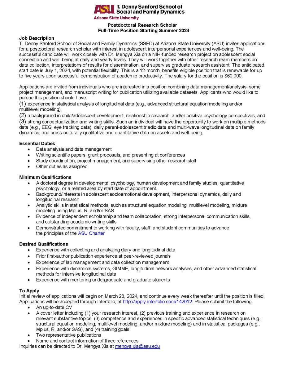 I am hiring a postdoc starting in Summer 2024.
Interested please apply here: apply.interfolio.com/142012
Please help spread out the word!
