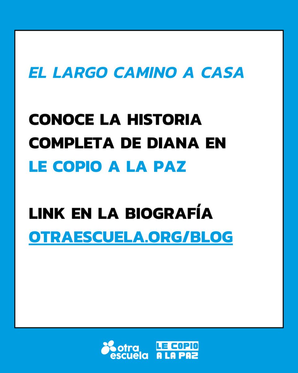 Otra_Escuela's tweet photo. ✒️ Diana Gómez permaneció secuestrada por las AUC durante 4 años, época en la cuál vivió los horrores de la guerra en carne propia. Conoce su historia completa en nuestro blog "Le Copio a la Paz🕊️": https://t.co/mLGBUPw4tv

#sobreviviente #paramilitares  #conflictoarmado #guerra https://t.co/62aIODfKrS