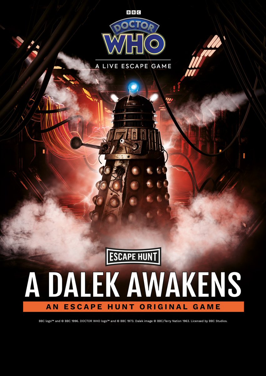 I did the Dalek Escape Room with some friends in Oxford tonight. We failed and were exterminated! It's good fun. Highly recommend it. #DoctorWho #EscapeHunt