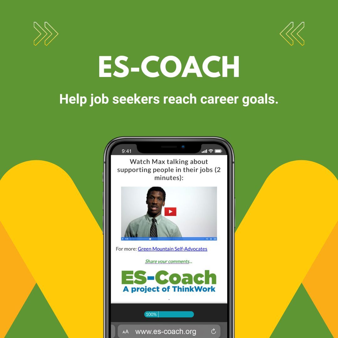ThinkWork (@thinkworkici) on Twitter photo As a job developer, job coach, or a manager of an employment program, you already do a fantastic job helping job seekers reach their career goals. With ES-Coach, you can achieve even more. Sign up for this free coaching tool! buff.ly/3D0uoDS #EmploymentFirst As a job developer, job coach, or a manager of an employment program, you already do a fantastic job helping job seekers reach their career goals. With ES-Coach, you can achieve even more. Sign up for this free coaching tool! buff.ly/3D0uoDS #EmploymentFirst