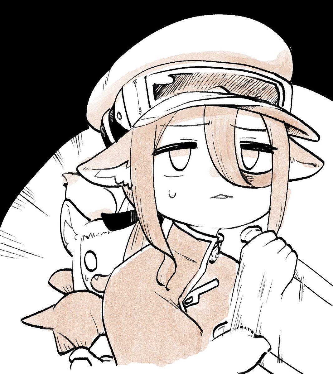 「#朝リトルリトルテイルズ「ブレーキらしきものはあるけど……これどこにも繋がってな」|尻尾男のイラスト
