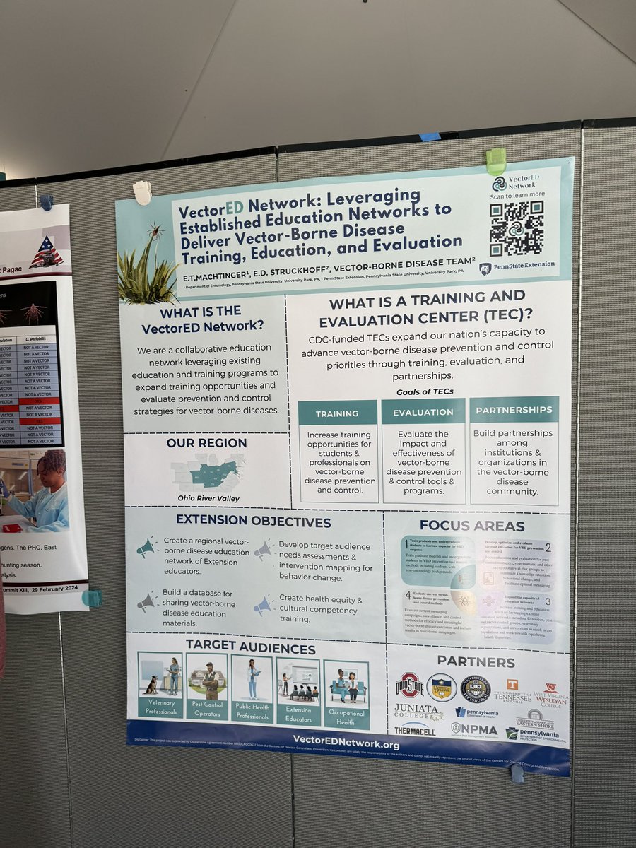 VectorEDNetwork's tweet photo. We attended the 2024 Mid-Atlantic Tick Summit at the Patuxent Research Refuge today!
#vectorEDnetwork #vectorbornediseases #ticks #entomology #medicalentomology #vectoreducation #tickbornediseases #publichealth #CDC #pennsylvaniastateuniversity https://t.co/DPpqbFFOas