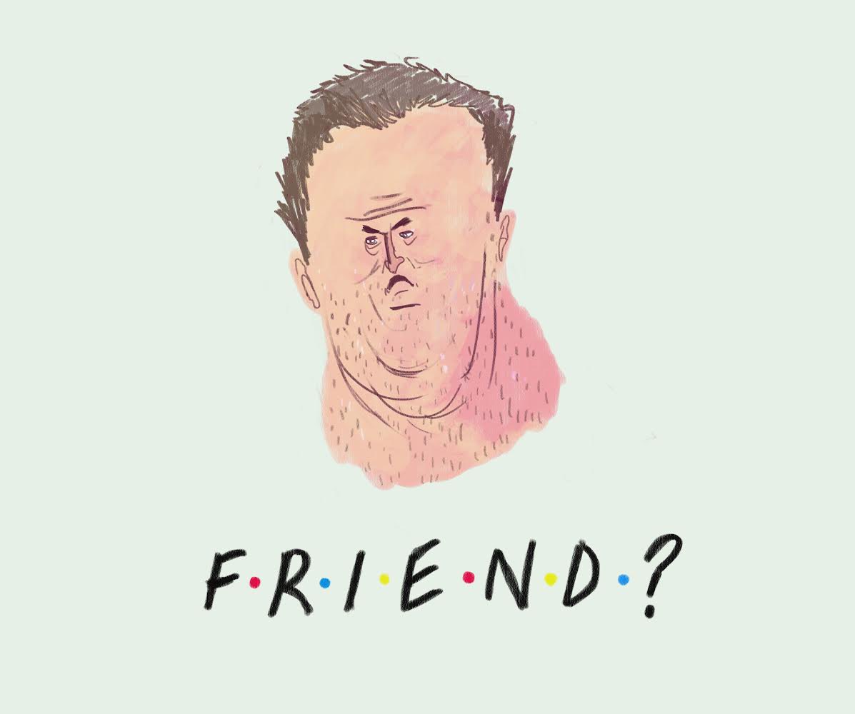 Really late on the draw here, but I never got to say goodbye #ripmatthewperry #friends #nowyouareanangel