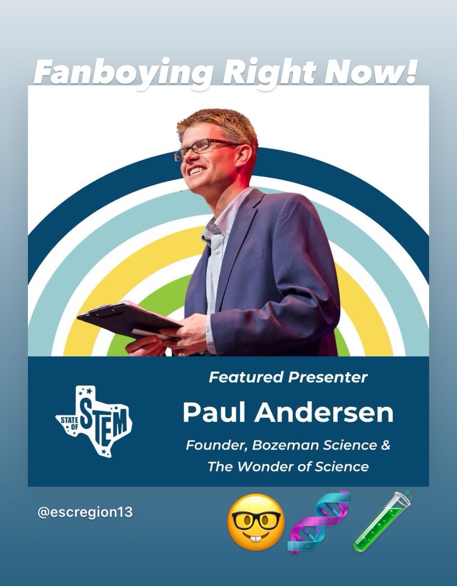 .<a href="/paulandersen/">Paul Andersen</a> is presenting at the <a href="/region13/">ESC Region 13</a> #STEM Convening. Such a great teacher and helped me through my years as a AP Bio teacher. I might have to find a reason to relate this to work. #reidbio