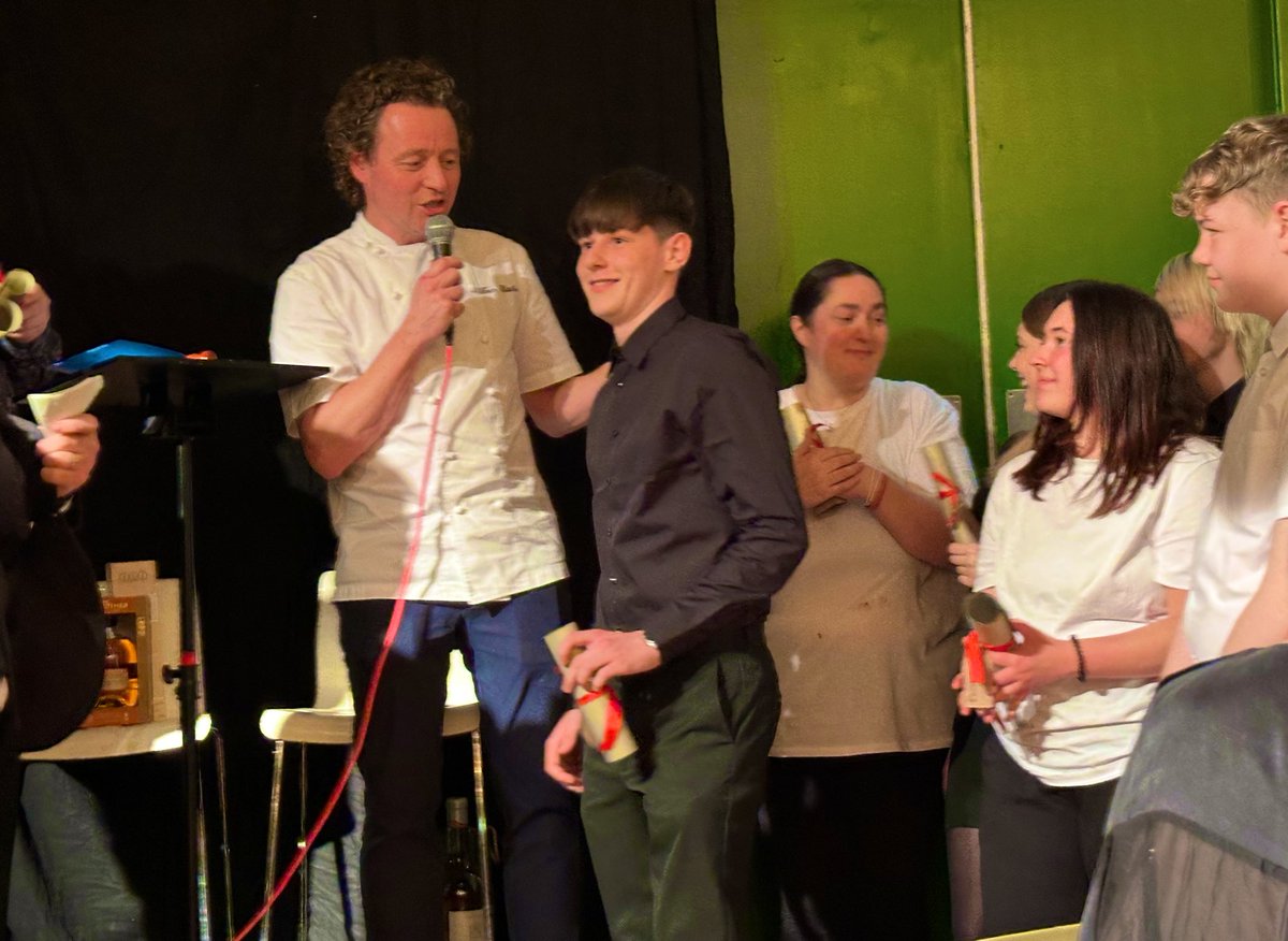 It’s difficult to find the words at 11.20pm on a school night but I need to share how proud I am of our amazing @TrinityAc_Edin young people who worked hand in hand with @TomKitchin & team at the amazing @CitadelYCLeith fundraiser this evening. #community #partnerhip #ambition