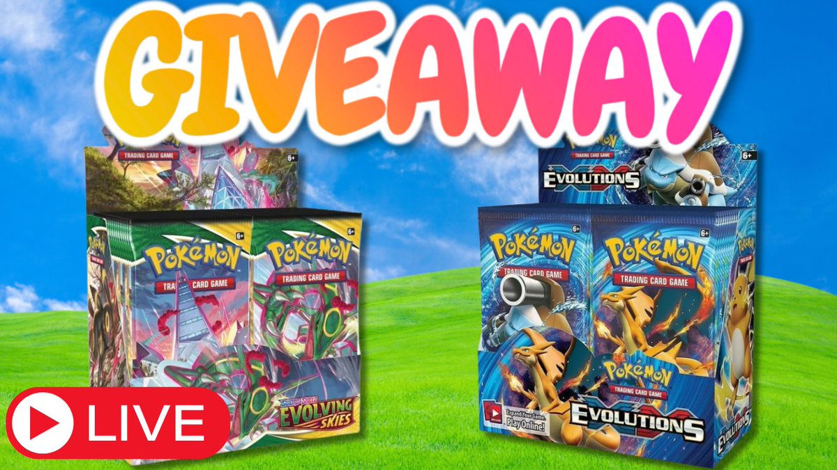 PokeHEX5555's tweet photo. 🔥🔥GIVEAWAY🔥🔥

On March 19th, 2024 at 6pm Est. We will momentarily jump ahead of our Regularly Scheduled Weekly Giveaway structure and I will be Livestreaming with 2 Special Guests and giving away one Booster Box of XY Evolutions & Evolving Skies to my Youtube Subscribers and Members of the Channel!!

Link to Youtube Livestream here ➡️https://t.co/L6XFw09Ogj

If you want a chance to win One pack from each Booster  box for the Livestream do the following tasks!

-Follow me on Twitter (X)
-Like this Tweet
-Retweet
-Tag two friends in the comment section down below.

During the Livestream I will randomly pick one comment from the comment section down below (with a random comment picker on the Livestream) that has met these requirements and Open up and Give Away one pack from each Booster Box!

Winner has 1 week to claim from the Livestream day on 3/19/24 or their winnings will be forfeited.
