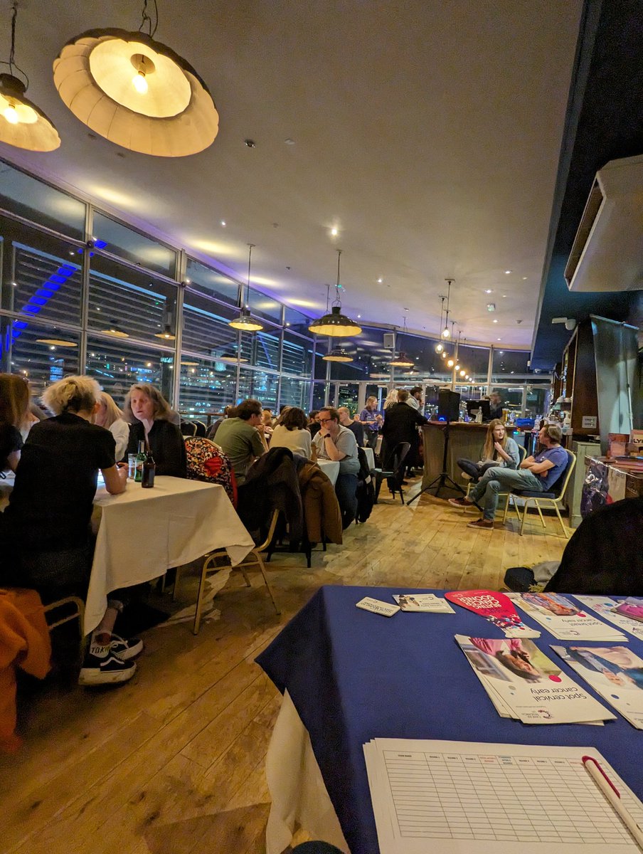 Our first fundraising event of 2024 was great fun and a resounding success, with the Pub Quiz and Raffle raising ~£660 for <a href="/CR_UK/">Cancer Research UK</a>. Congrats to the winning teams! Thanks to <a href="/HarrietSG1/">Harriet</a> &amp; <a href="/jakeodger/">Jake Odger</a> for hosting, Pitcher &amp; Piano for venue and all those who supported.