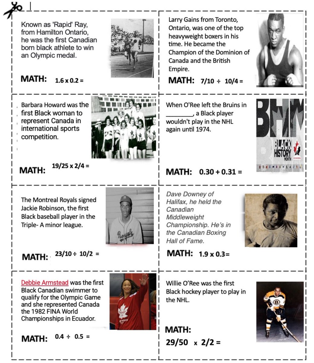 They were challenged and succeeded! We combined History and Math. Grade 7s solved a variety of equations about Black Canadian Athletes and placed them correctly on a timeline. <a href="/GEDSB/">Grand Erie District School Board</a> <a href="/M_Mustangs_/">Mapleview Elementary School</a> #BlackHistoryMonth   #SCWBGrandErie