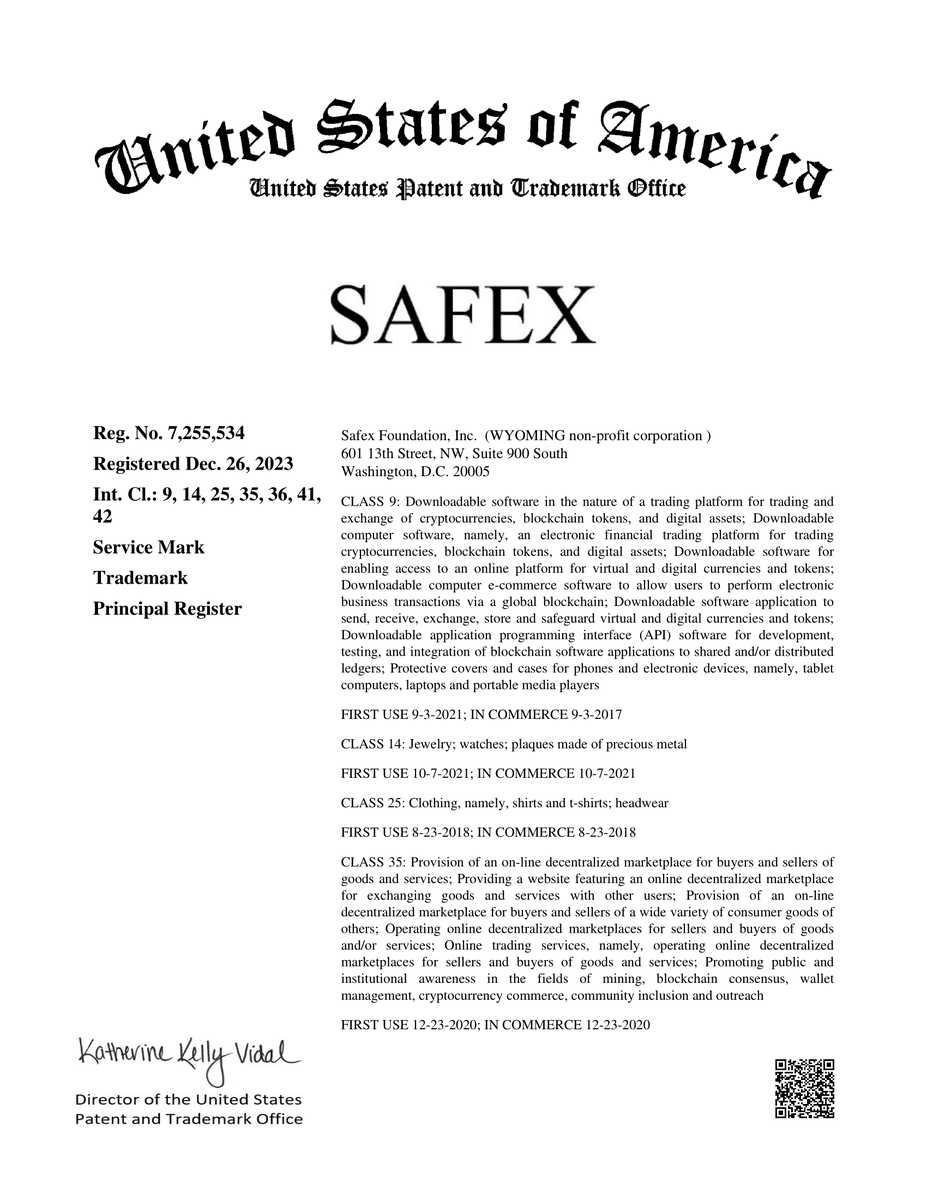 safex's tweet photo. The SAFEX word is trademarked and all rights are reserved to the Safex Foundation for use in the cryptocurrency and blockchain industry. https://t.co/NQcqbytP5L