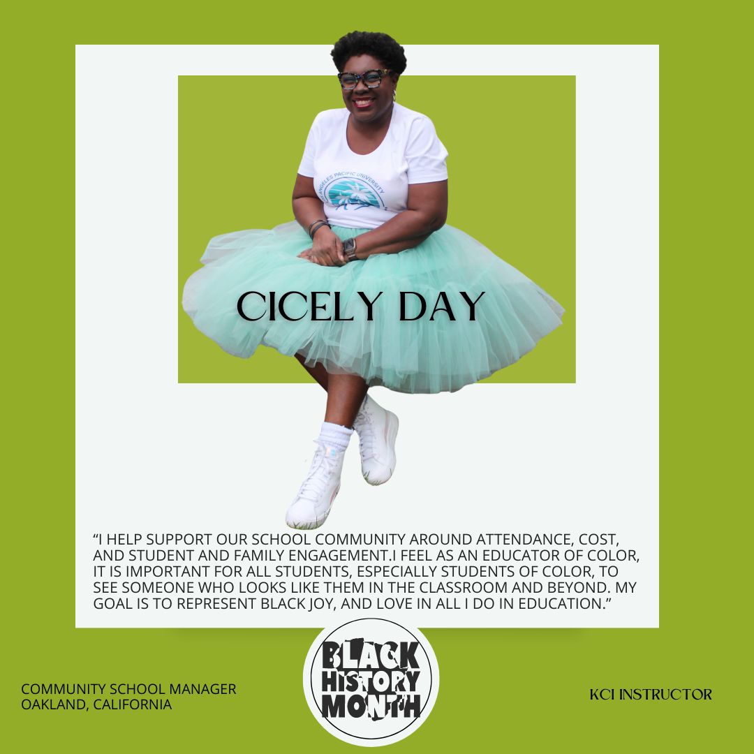 🌟 Celebrating #BlackHistoryMonth by spotlighting the remarkable @cutenose76 Cicely Day, an educator and innovator from Oakland, California! 🌟 Her dedication to education is matched by her talents & eagerness to explore the intersection of technology and learning. #KCItogether