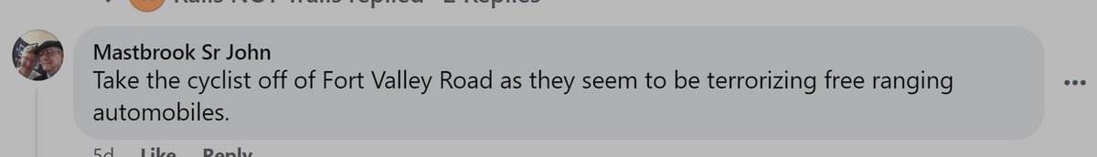 Gotta love those "free-ranging automobiles." Cyclists are the ones terrorizing of course.