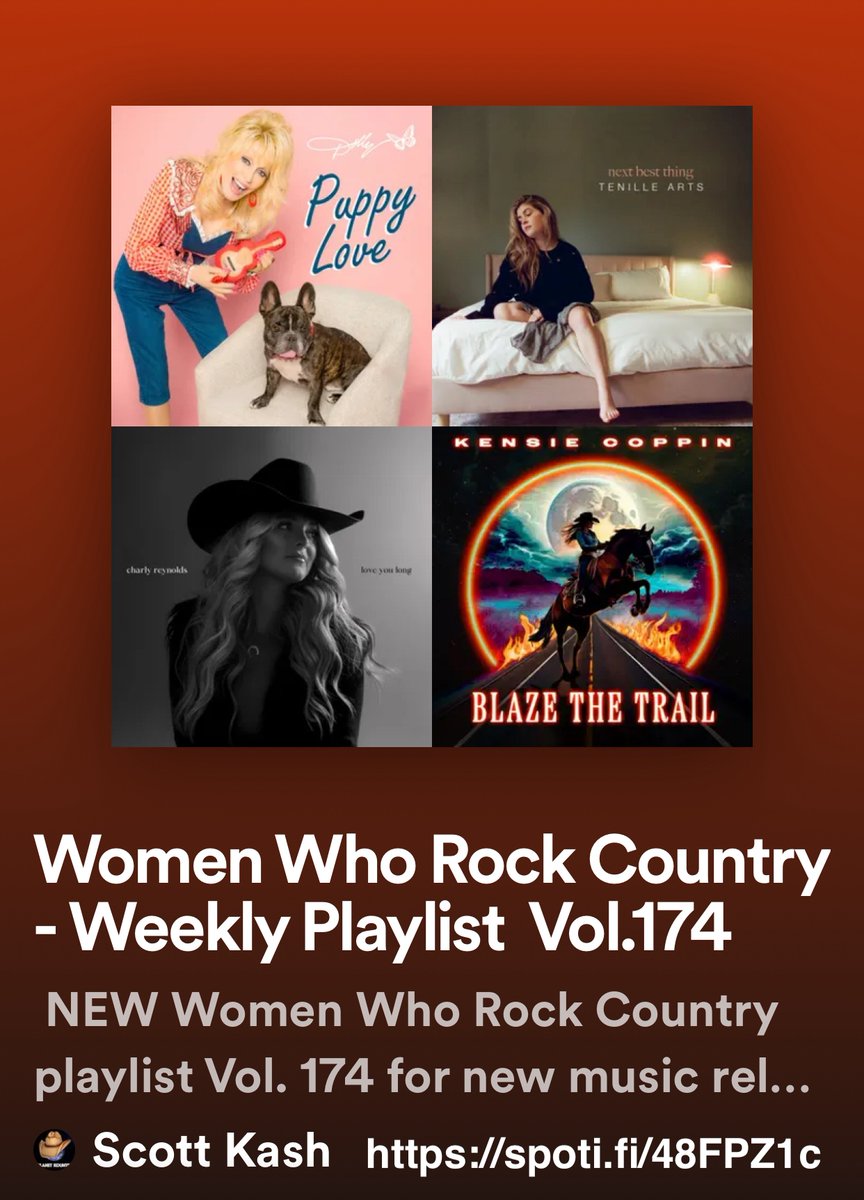 ScottKash88's tweet photo. NEW #WomenWhoRockCountry playlist with new collabs/duos/groups by
@enriqueiglesias/@mirandalambert
@MikoMarks/#TreBurt
@MegMcRee/@HarperOneill
@thedryesmusic
@thestaves
+MORE

#Spotify
https://t.co/ykMVS6L8Iv

#NewMusic2024 #Country @rt_tsb @MusicCityMemo @CRoutesNews https://t.co/7IiaI3CLwP