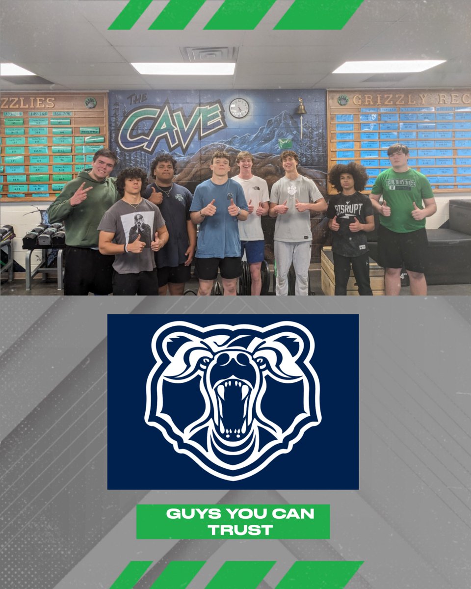 On a day when it would have been easy to do something else. These guys found themselves in the weight room!