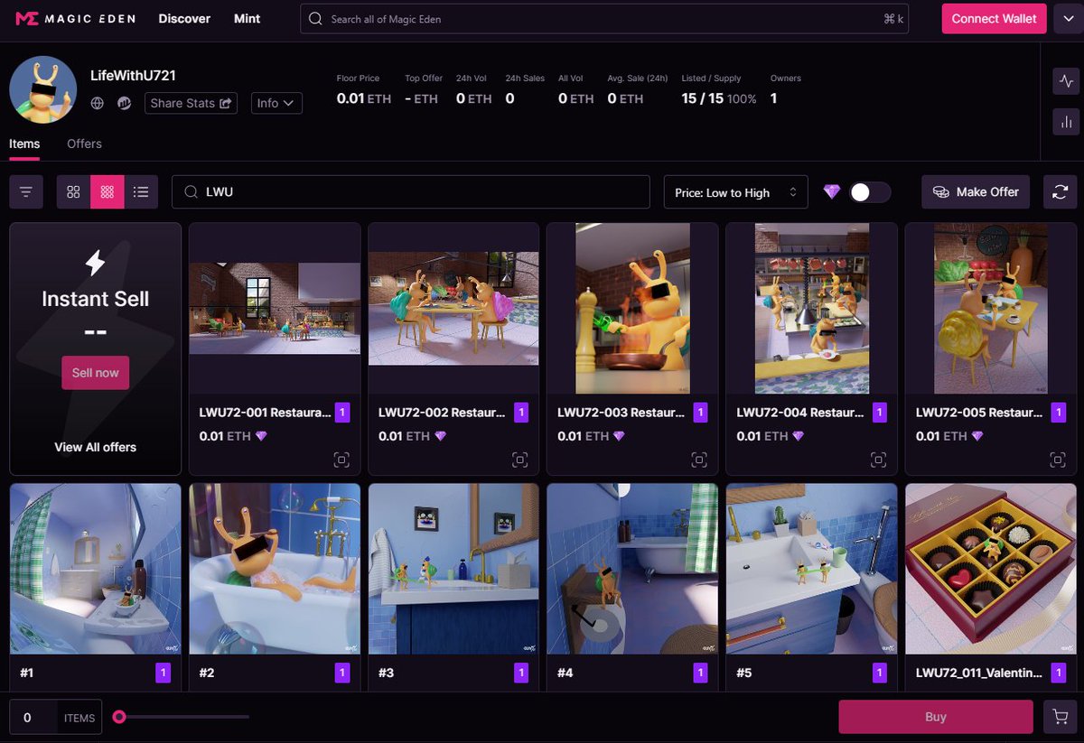 CurrySamurai's tweet photo. 🌈#WhatsUpTsumu🌈
LifeWithU721 collection items are available on MagicEden✨
- "Bathroom" series
- "Valentine" series
- "Restaurant" series

Checkout the link in RP🔗

#MagicEden #NFTs #happy #snail #lifewithu #degen #NFTNYC2024 #artist https://t.co/lsNNX9SSLd