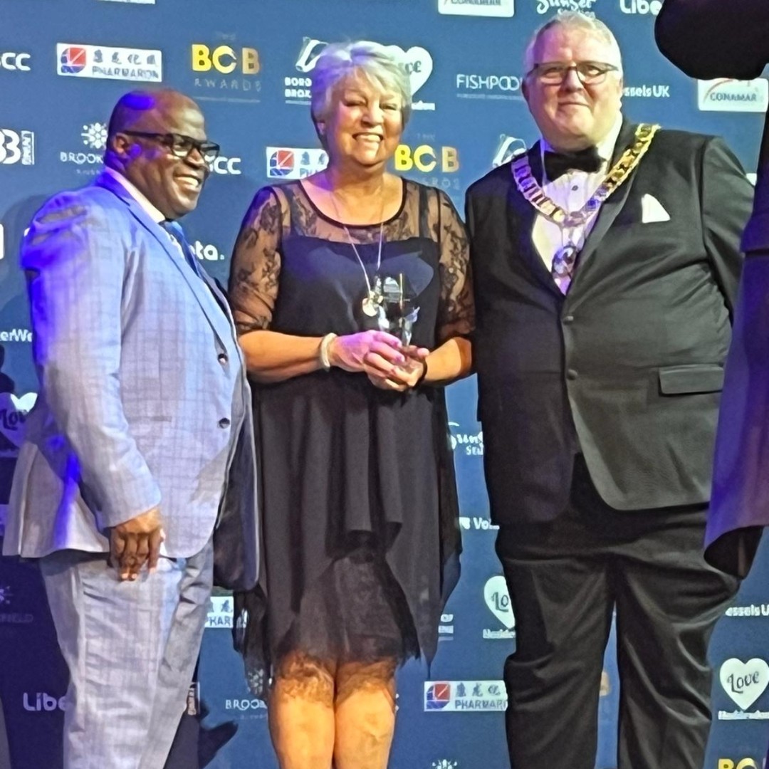 GOLVbks's tweet photo. Congratulations to local historian Mick Coe, who runs the local history group at the library, on winning a #BOBAwards. Thank you Elaine for accepting the award on Mick's behalf.
#BOBAwards2024 https://t.co/id6skn8ONf
