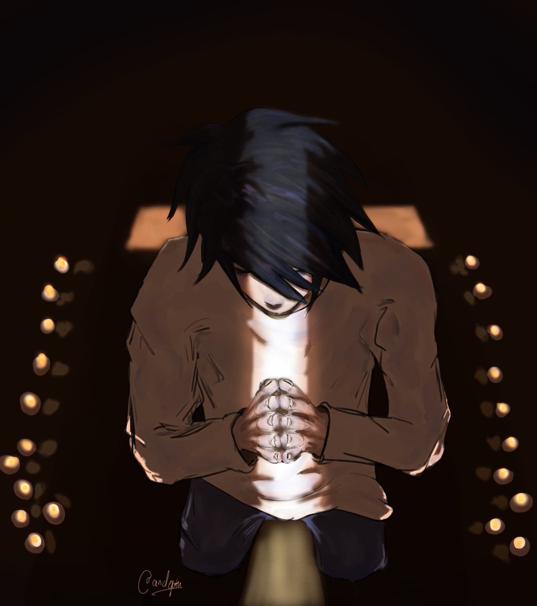 matinheaven's tweet image. "God, forgive me, for I have sinned—"

#DEATHNOTE #L #Fanart